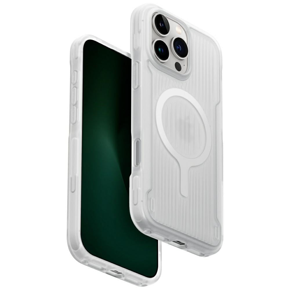 Uniq Combat Active MagClick dėklas iPhone 16 Pro Max – baltas