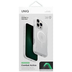 Uniq Combat Active MagClick dėklas iPhone 16 Pro Max – baltas