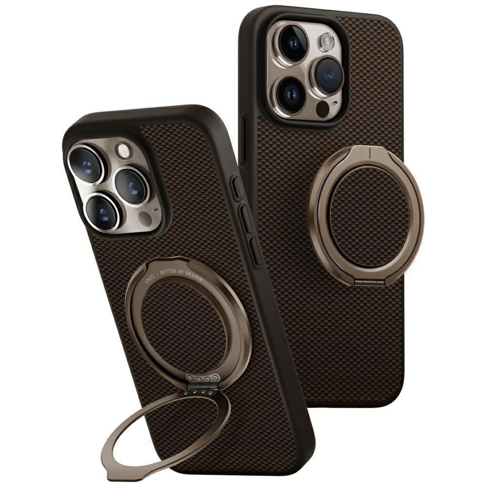 Uniq Keva Air MagClick dėklas iPhone 16 Pro – rudas