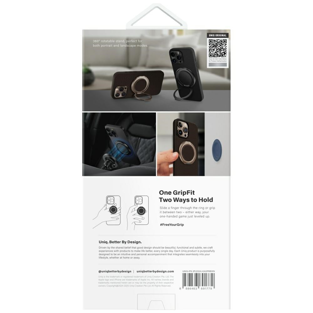 Uniq Keva Air MagClick dėklas iPhone 16 Pro – rudas
