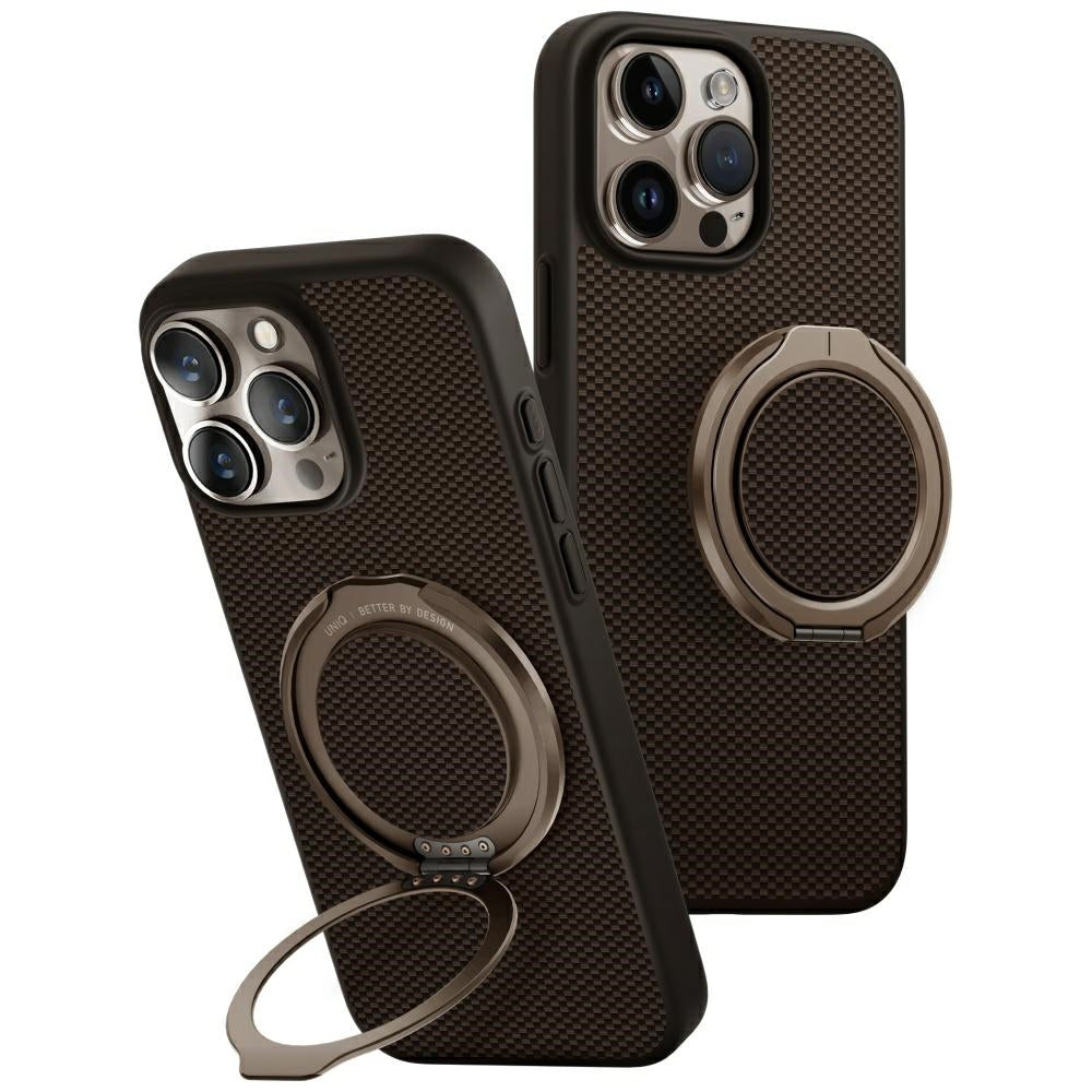 Uniq Keva Air MagClick dėklas iPhone 16 Pro Max – rudas