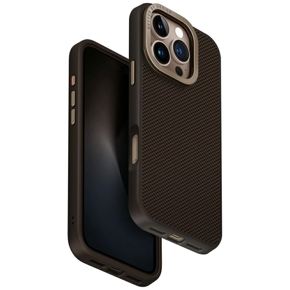 Uniq Keva Max MagClick dėklas iPhone 16 Pro – rudas