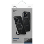 Uniq Swivix 360 dėklas iPhone 16 Pro – juodas