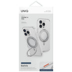 Uniq Swivix 360 magnetinis dėklas iPhone 16 Pro – skaidrus