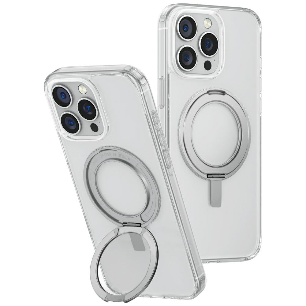 Uniq Swivix 360 dėklas iPhone 16 Pro Max – skaidrus