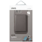 Uniq Lyden DS RFID magnetinė piniginė su telefono stovu - pilka -- Uncategorized