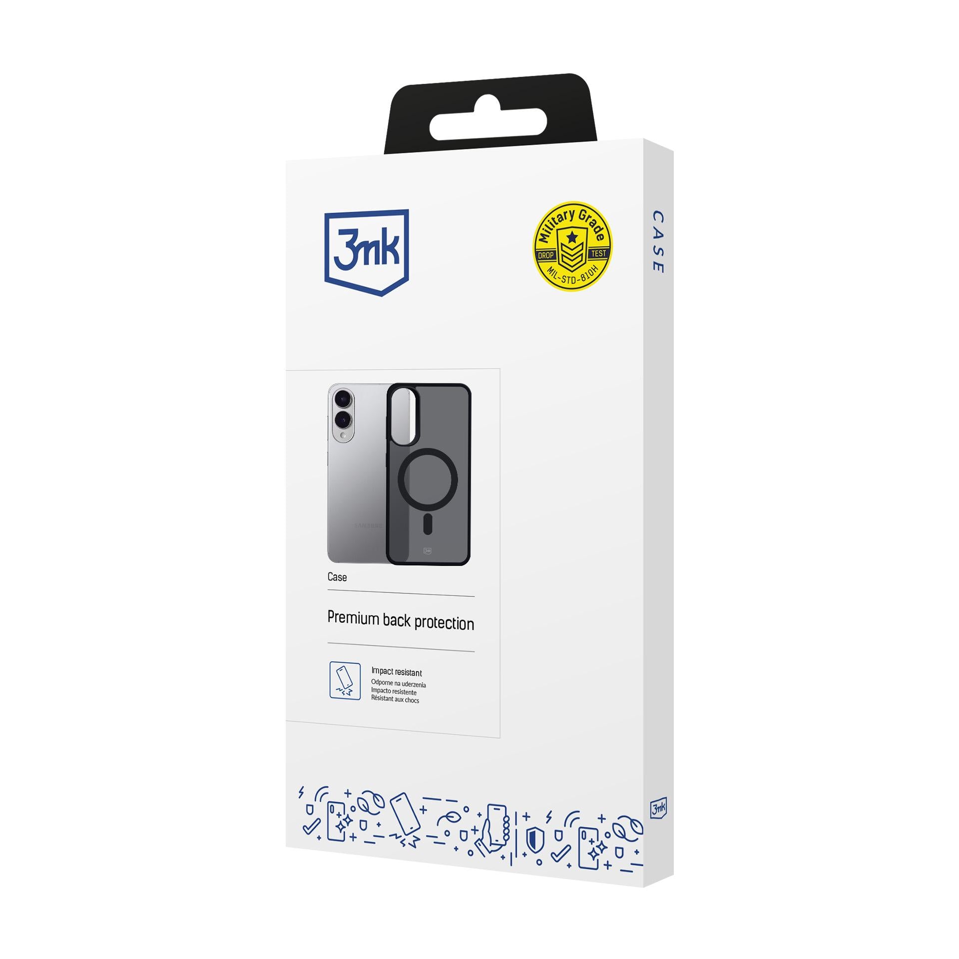 3mk Smoke MagCase Samsung Galaxy S25 Edge - juodas