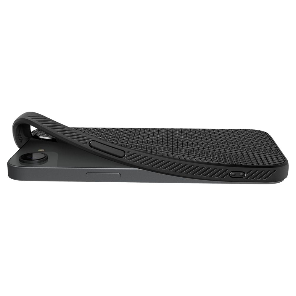 Spigen Liquid Air MagSafe dėklas iPhone 16e – matinis juodas -- iPhone 16e