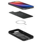 Spigen Liquid Air MagSafe dėklas iPhone 16e – matinis juodas -- iPhone 16e
