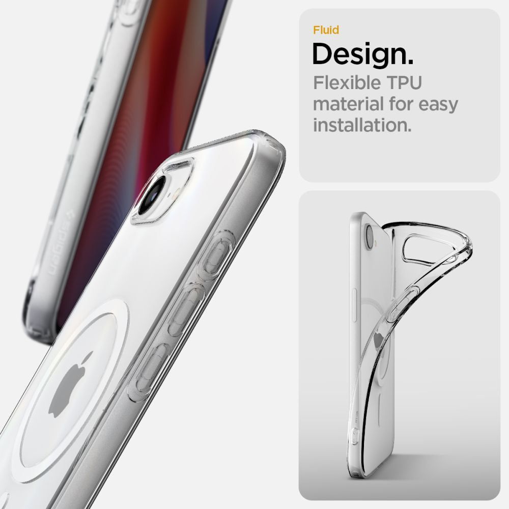 Spigen Liquid Crystal MagSafe dėklas iPhone 16e – skaidrus