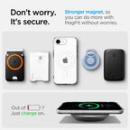 Spigen Liquid Crystal MagSafe dėklas iPhone 16e – skaidrus