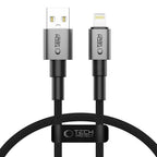 Tech-Protect Ultraboost DNA USB-A / Lightning laidas 12W/2.4A 25 cm - pilkas -- Cell phone cables