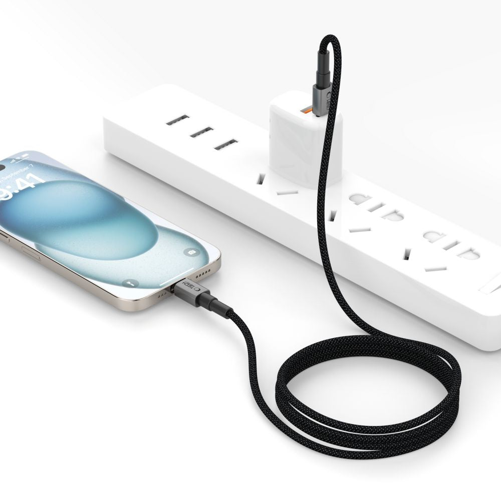 Tech-Protect Ultraboost DNA USB-C / Lightning PD27W/3A laidas 25 cm - pilkas -- Cell phone cables