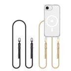 Tech-Protect FlexAir Chain MagSafe dėklas iPhone 16e – juodas/bežinis -- iPhone 16e