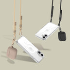 Tech-Protect FlexAir Chain MagSafe dėklas iPhone 16e – juodas/bežinis -- iPhone 16e