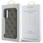 Guess 4G Charms Collection dėklas Samsung Galaxy A56 - Rudas -- Samsung Galaxy A56
