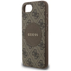 Guess MagSafe dėklas iPhone 16e – rudas