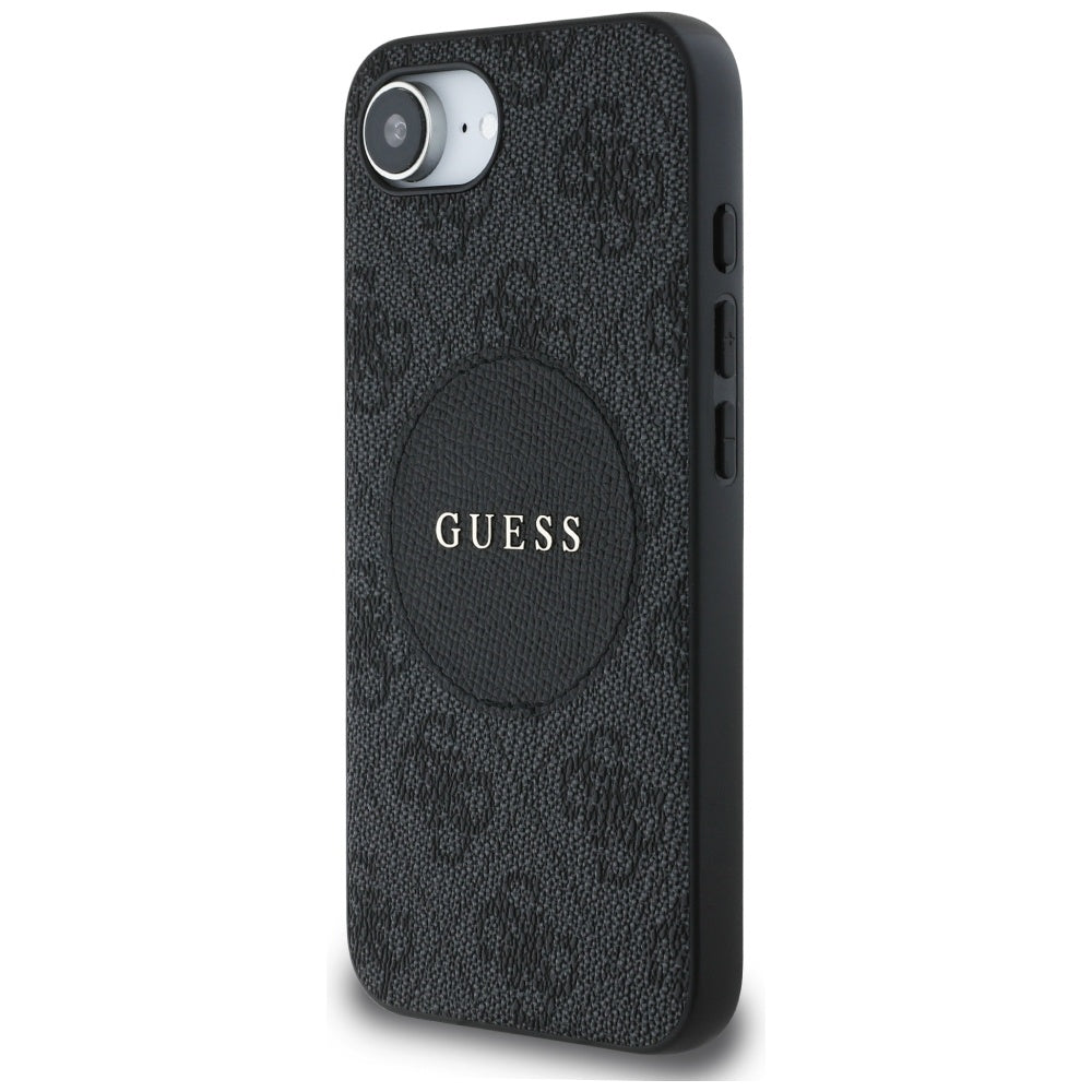Guess MagSafe dėklas iPhone 16e – juodas