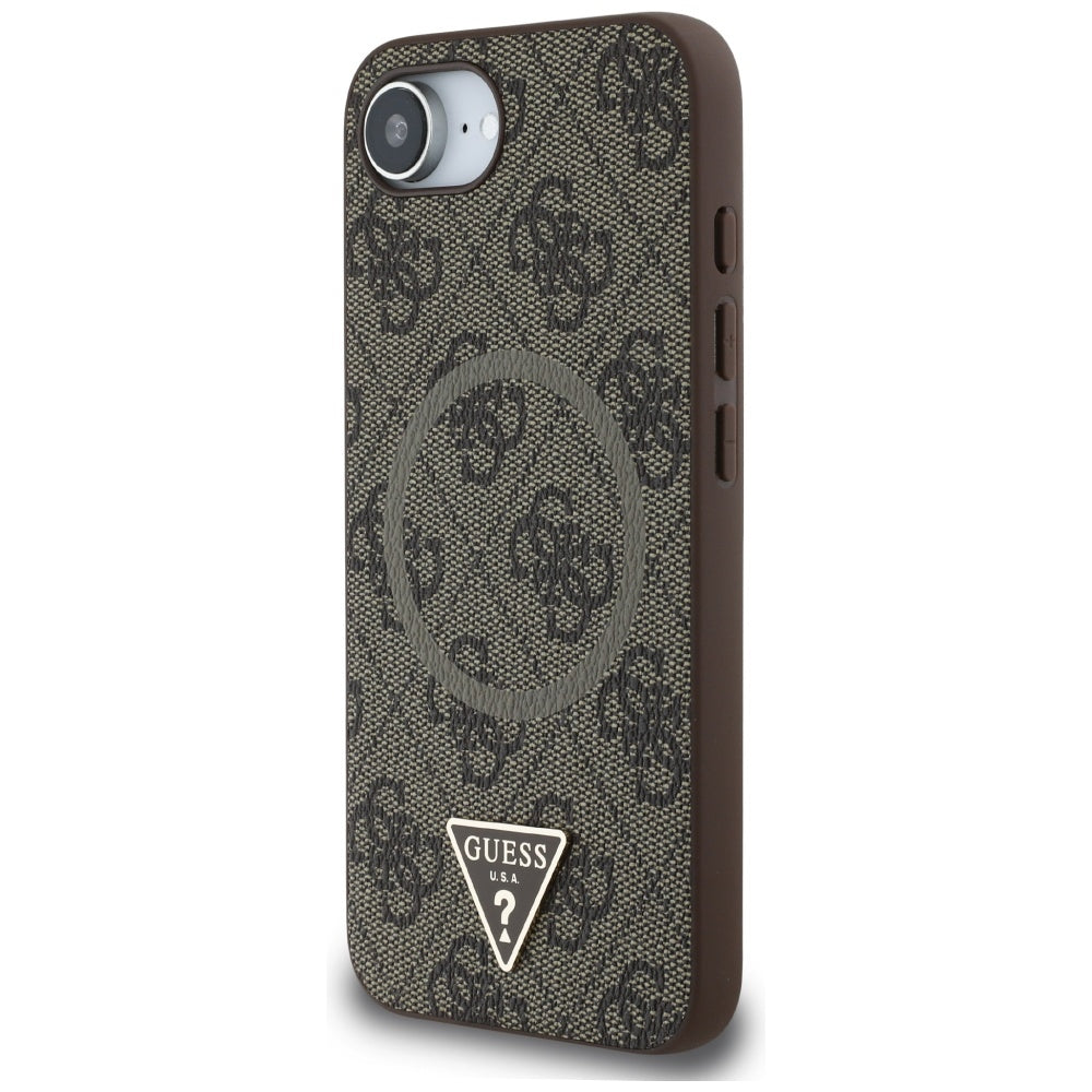 Guess 4G MagSafe dėklas iPhone 16e – rudas -- iPhone 16e