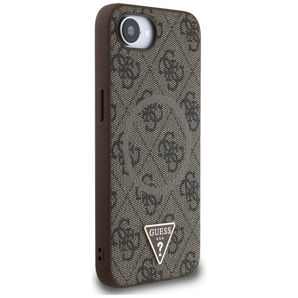 Guess 4G MagSafe dėklas iPhone 16e – rudas -- iPhone 16e