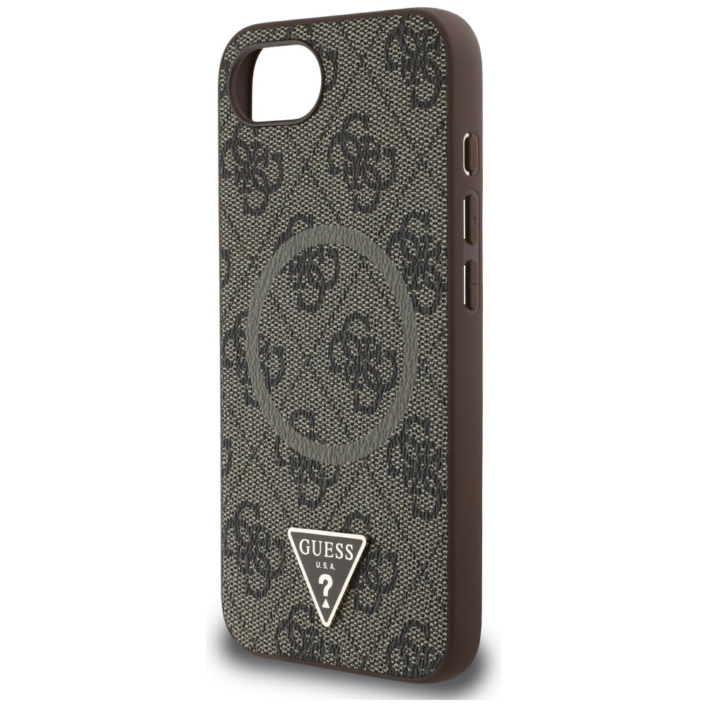 Guess 4G MagSafe dėklas iPhone 16e – rudas -- iPhone 16e