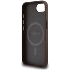 Guess 4G MagSafe dėklas iPhone 16e – rudas -- iPhone 16e