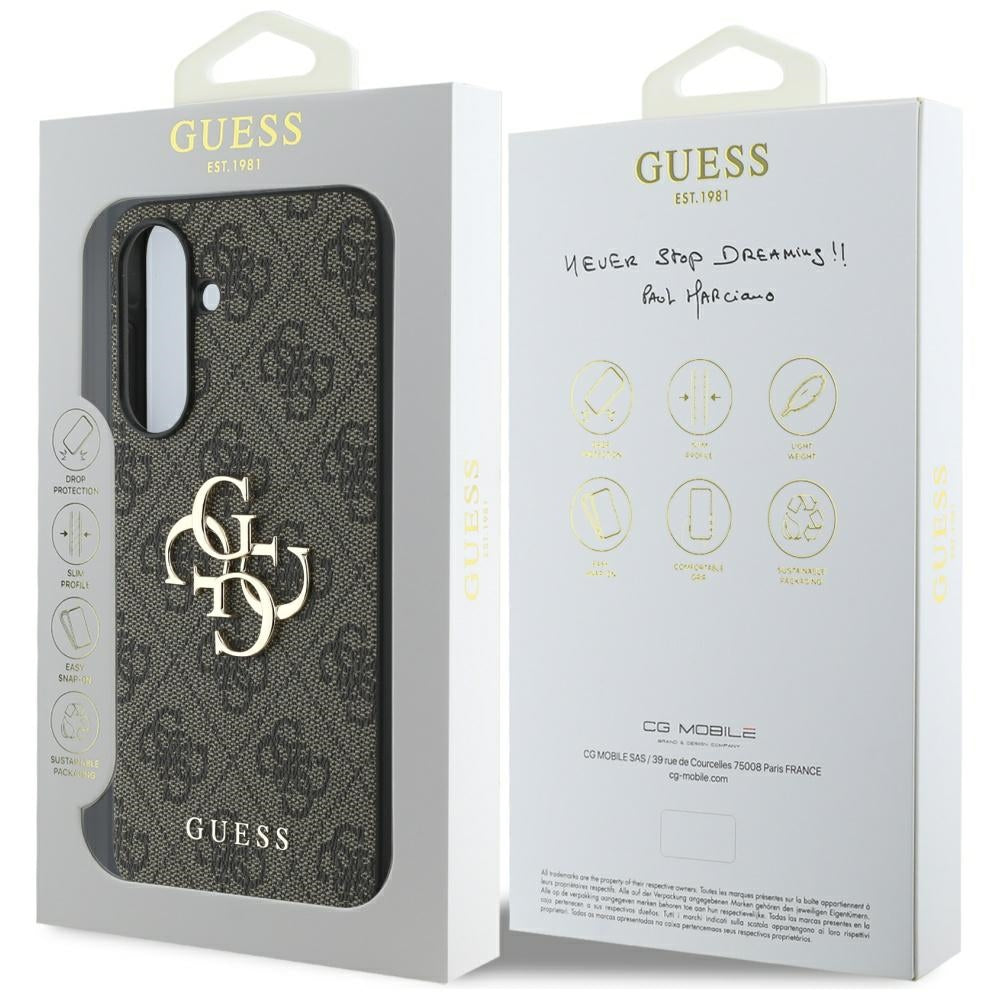 Guess Big 4G Logo Classic Logo dėklas Samsung Galaxy A56 - Rudas -- Samsung Galaxy A56