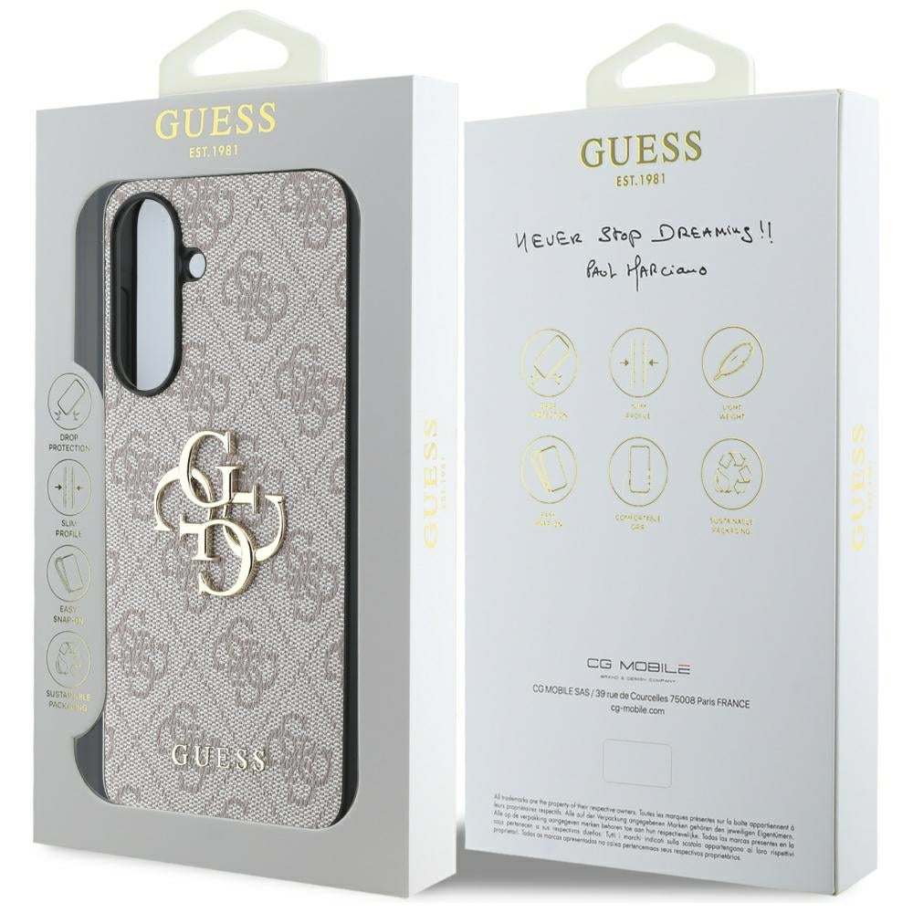 Guess Big 4G Logo Classic Logo dėklas Samsung Galaxy A56 - Rožinis -- Samsung Galaxy A56 5G