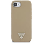 Guess MagSafe dėklas iPhone 16e – rudas