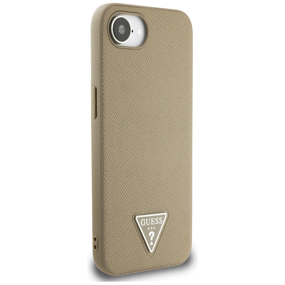 Guess MagSafe dėklas iPhone 16e – rudas