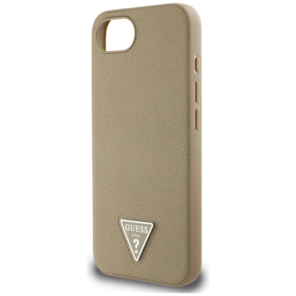 Guess MagSafe dėklas iPhone 16e – rudas