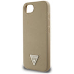 Guess MagSafe dėklas iPhone 16e – rudas