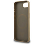 Guess MagSafe dėklas iPhone 16e – rudas
