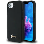 Guess MagSafe dėklas iPhone 16e – juodas