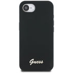 Guess MagSafe dėklas iPhone 16e – juodas