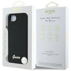 Guess MagSafe dėklas iPhone 16e – juodas