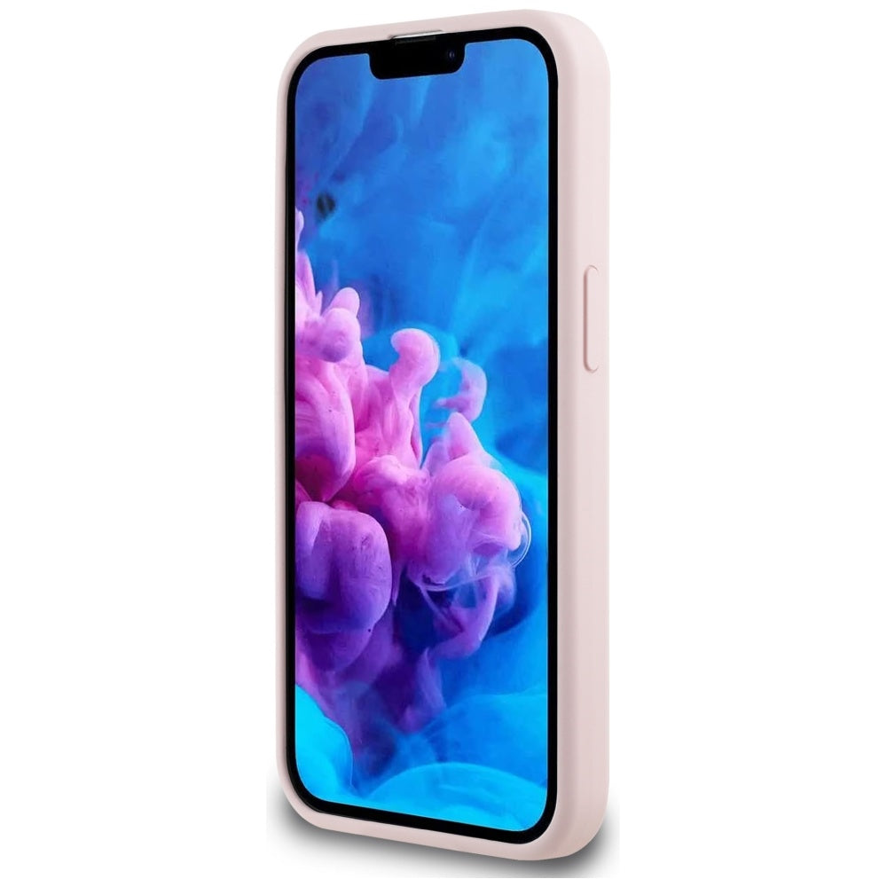 Karl Lagerfeld silikoninis MagSafe dėklas iPhone 16e – rožinis -- iPhone 16e