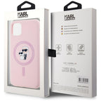 Karl Lagerfeld silikoninis MagSafe dėklas iPhone 11 – rožinis -- iPhone 11