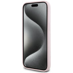 Karl Lagerfeld silikoninis MagSafe dėklas iPhone 15 – rožinis -- iPhone 15