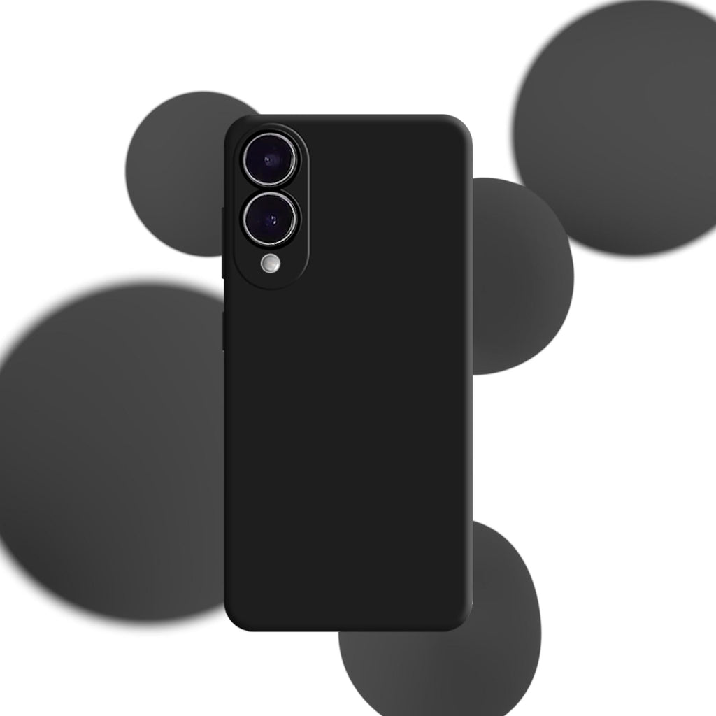 3mk silikoninis dėklas, skirtas Samsung Galaxy S25 Edge – juodas