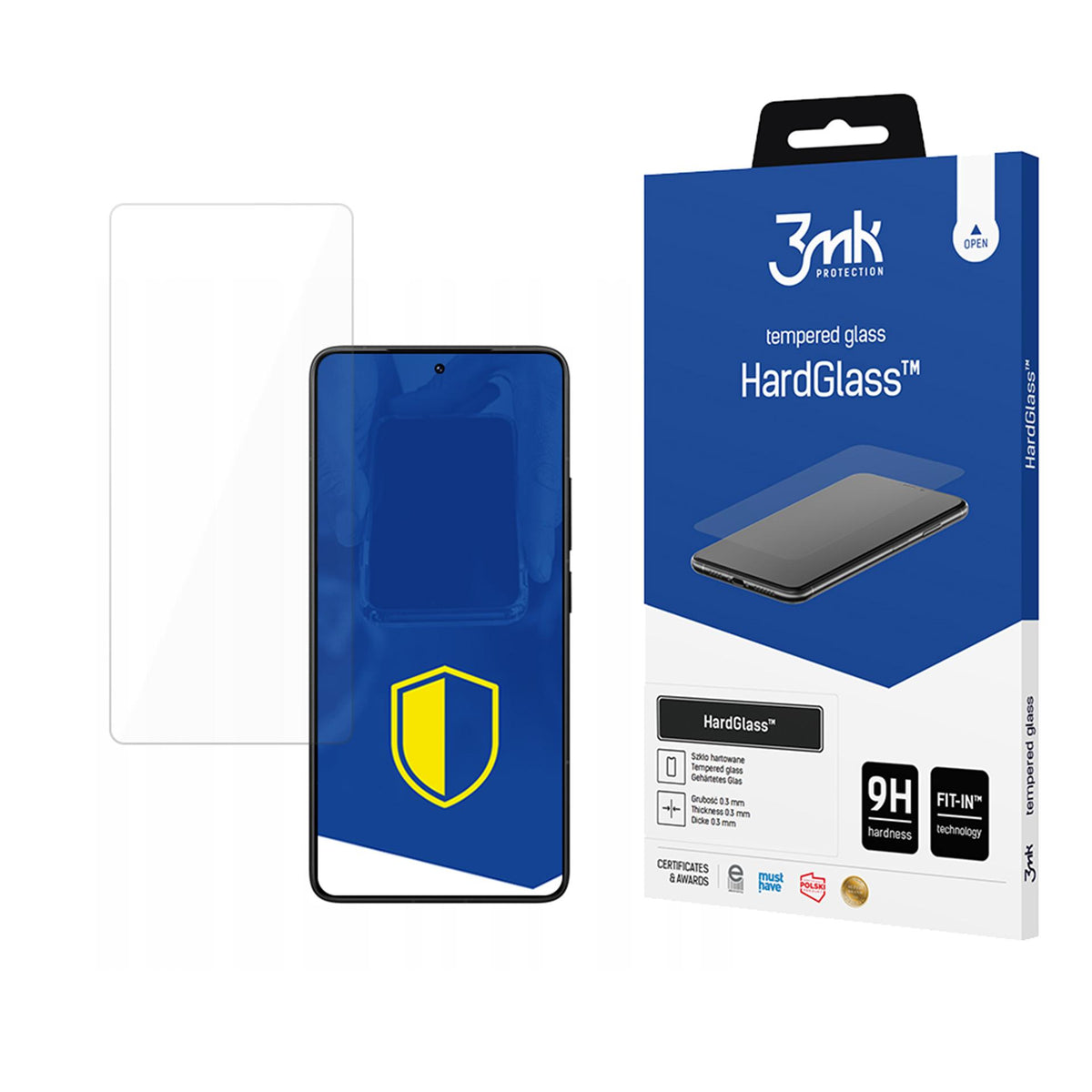 Grūdintas stiklas 3mk HardGlass, skirtas Xiaomi Poco F7 Pro / Xiaomi Poco F7 Ultra -- Xiaomi Poco F7 Pro