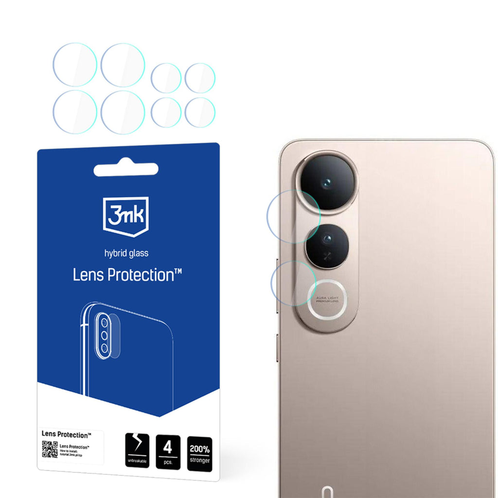 3mk lens apsauga hybrid glass skirtas vivo V50 lite 4g camera lens -- Cell phone tempered glass