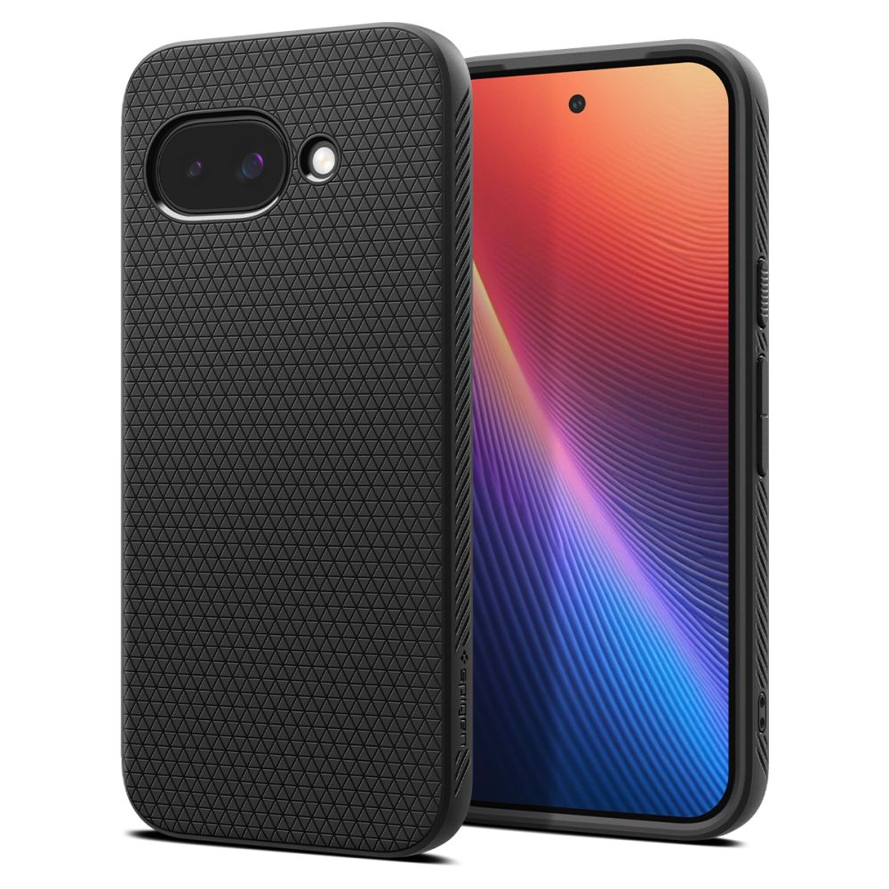 Spigen Liquid Air dėklas Google Pixel 9A – matinis juodas