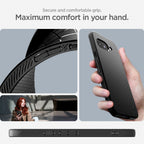 Spigen Liquid Air dėklas Google Pixel 9A – matinis juodas