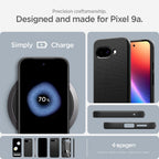 Spigen Liquid Air dėklas Google Pixel 9A – matinis juodas