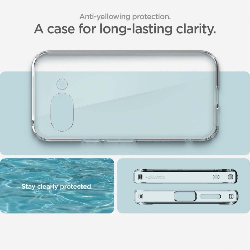 Spigen Ultra Hybrid dėklas Google Pixel 9A – skaidrus -- Google Pixel 9a