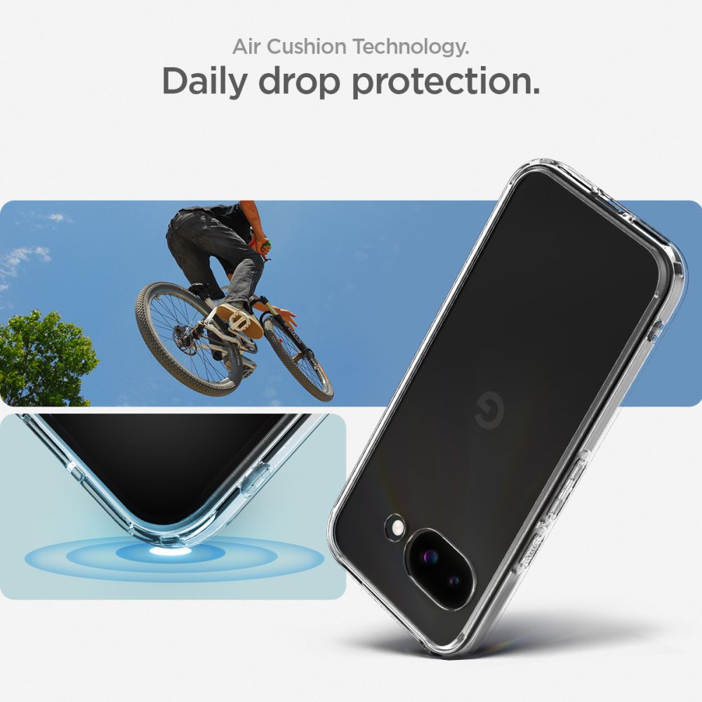 Spigen Ultra Hybrid dėklas Google Pixel 9A – skaidrus -- Google Pixel 9a