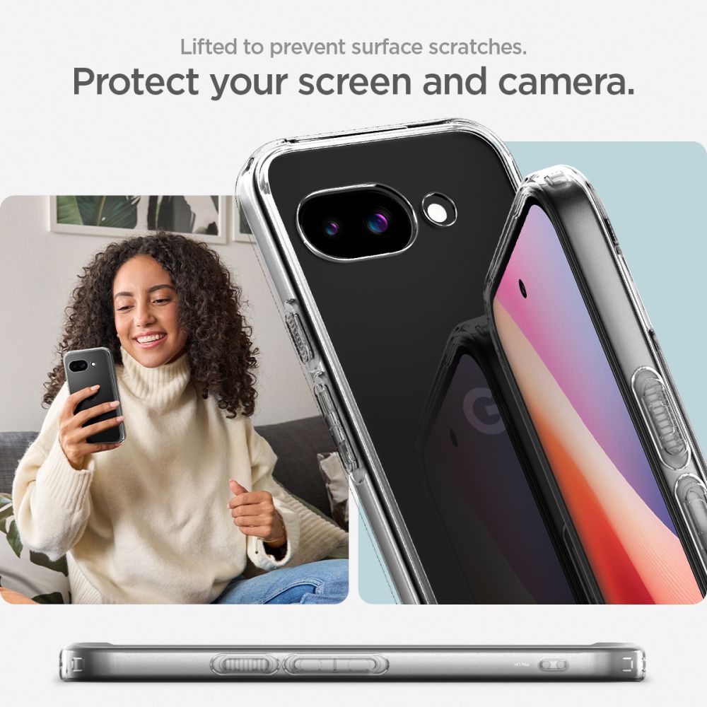 Spigen Ultra Hybrid dėklas Google Pixel 9A – skaidrus -- Google Pixel 9a