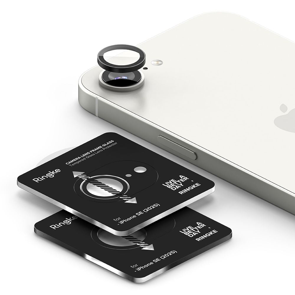 Ringke kameros rėmelio apsauga iPhone 16e – juoda, 2 vnt. -- iPhone 16e