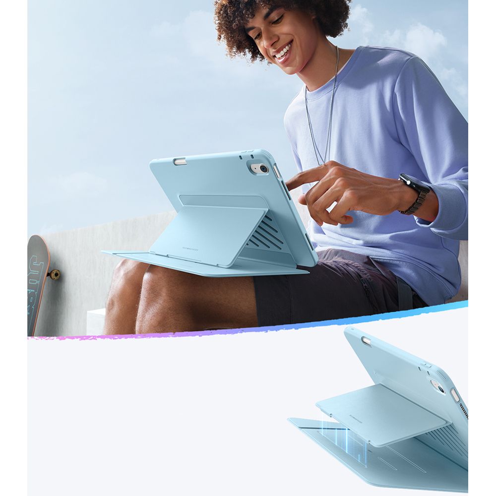 ESR Apverčiamas hibridinis dėklas, skirtas iPad Air 13" (2024/2025/2026) – mėlynas